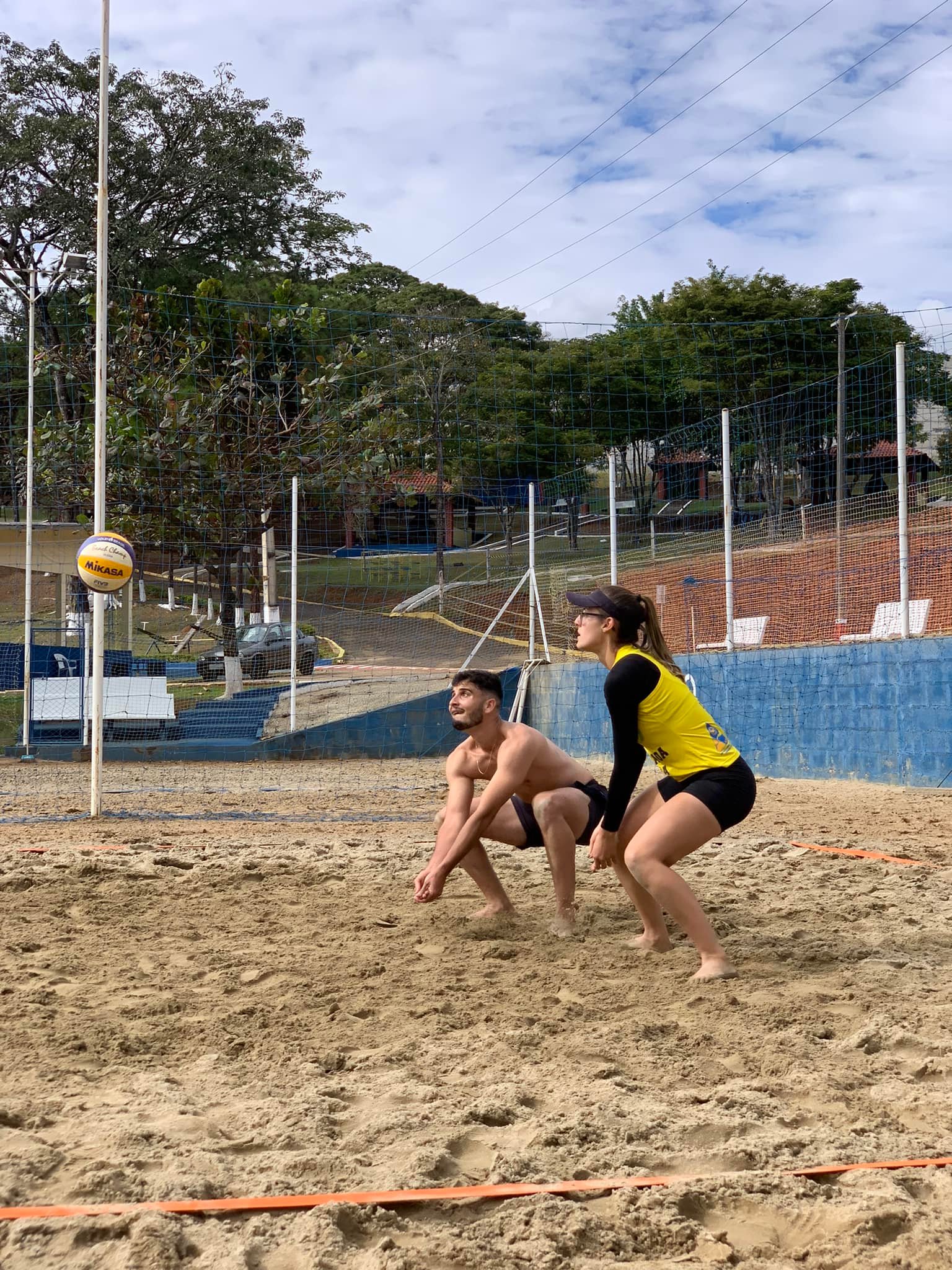 Vôlei de areia no clube