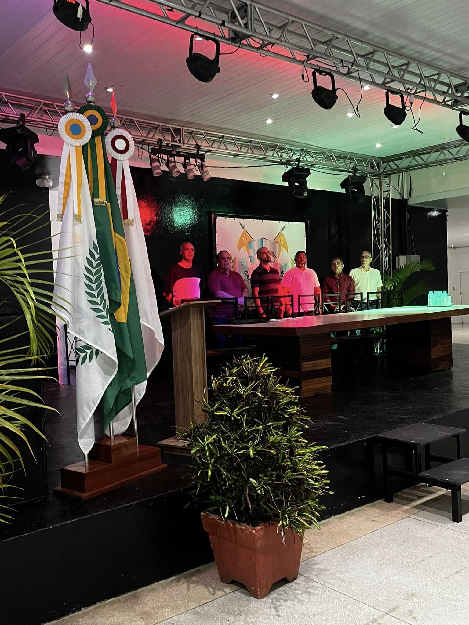 Salão de eventos do clube