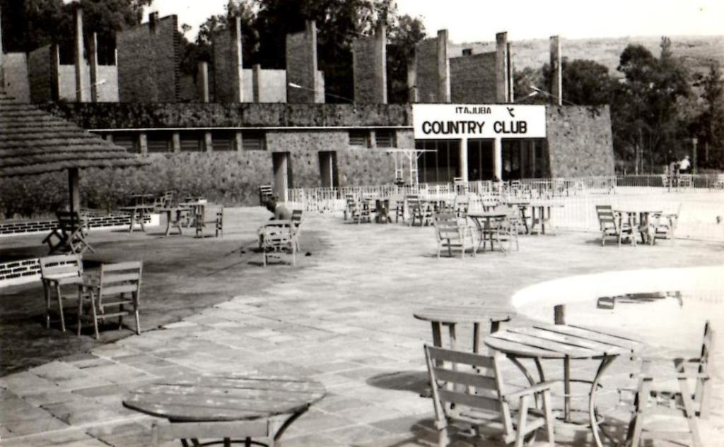 Terraço do Country Club nos primeiros anos